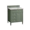 James Martin Vanities Brittany 30in Single Vanity, Smokey Celadon w/ 3 CM Eternal Jasmine Pearl Top 650-V30-SC-3EJP - alternate 3